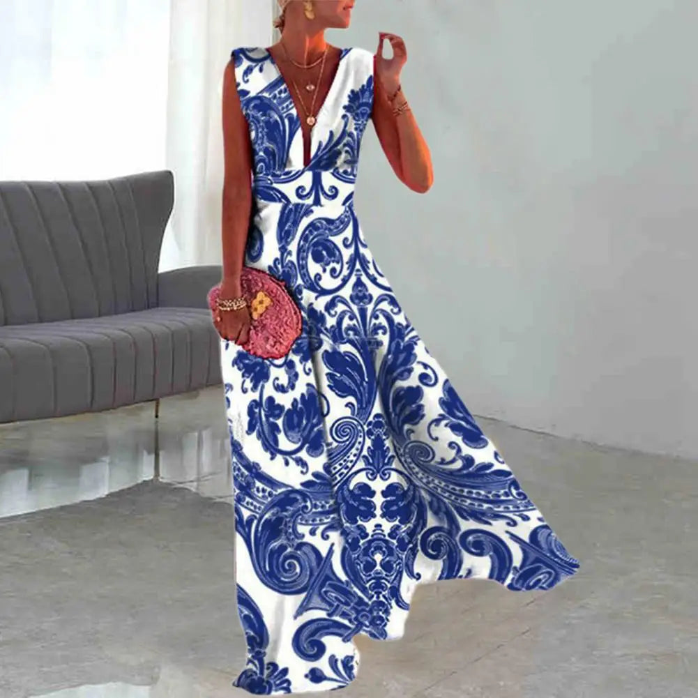 Desideria - Deep V-neck dress