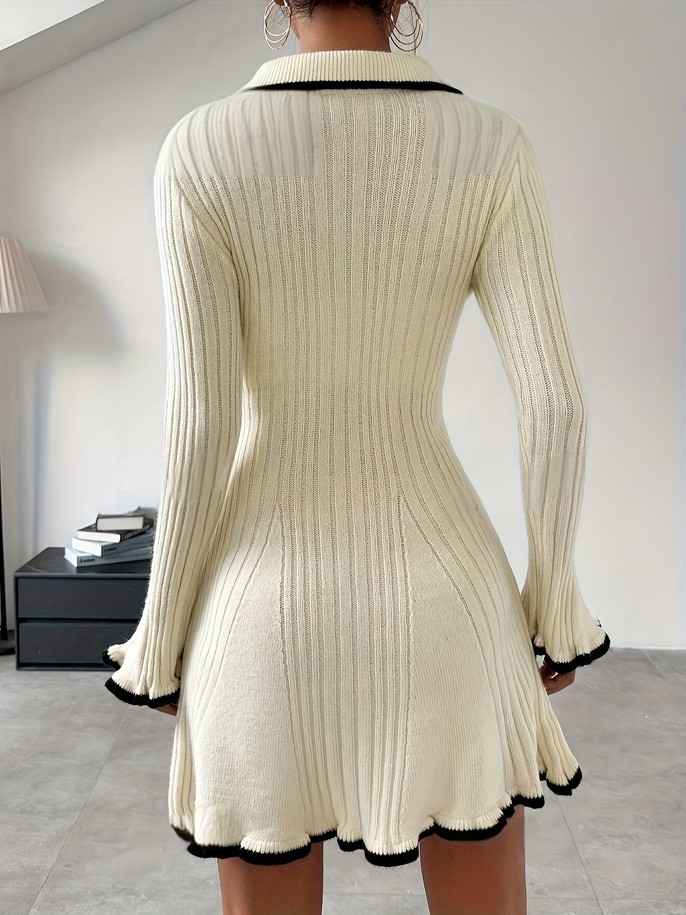 Amaia | Knitted dress with ruffles