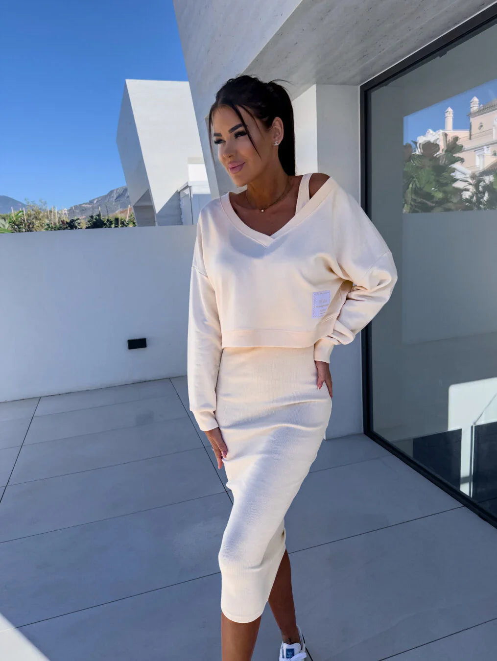 Carmen | Casual set of sweatshirt and dress