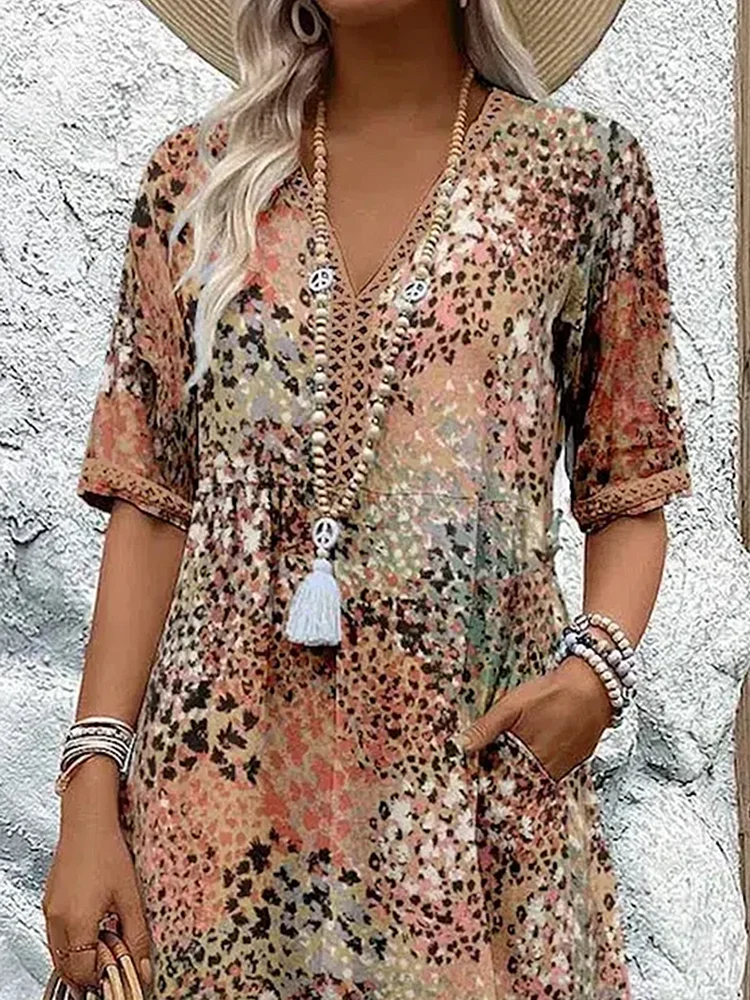 Fatma | Floral print dress