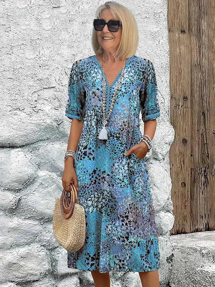 Fatma | Floral print dress