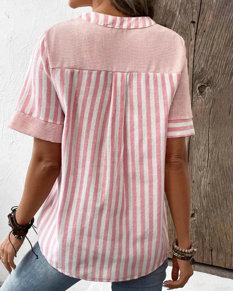 Lilly | Soft Striped Women's Blouse