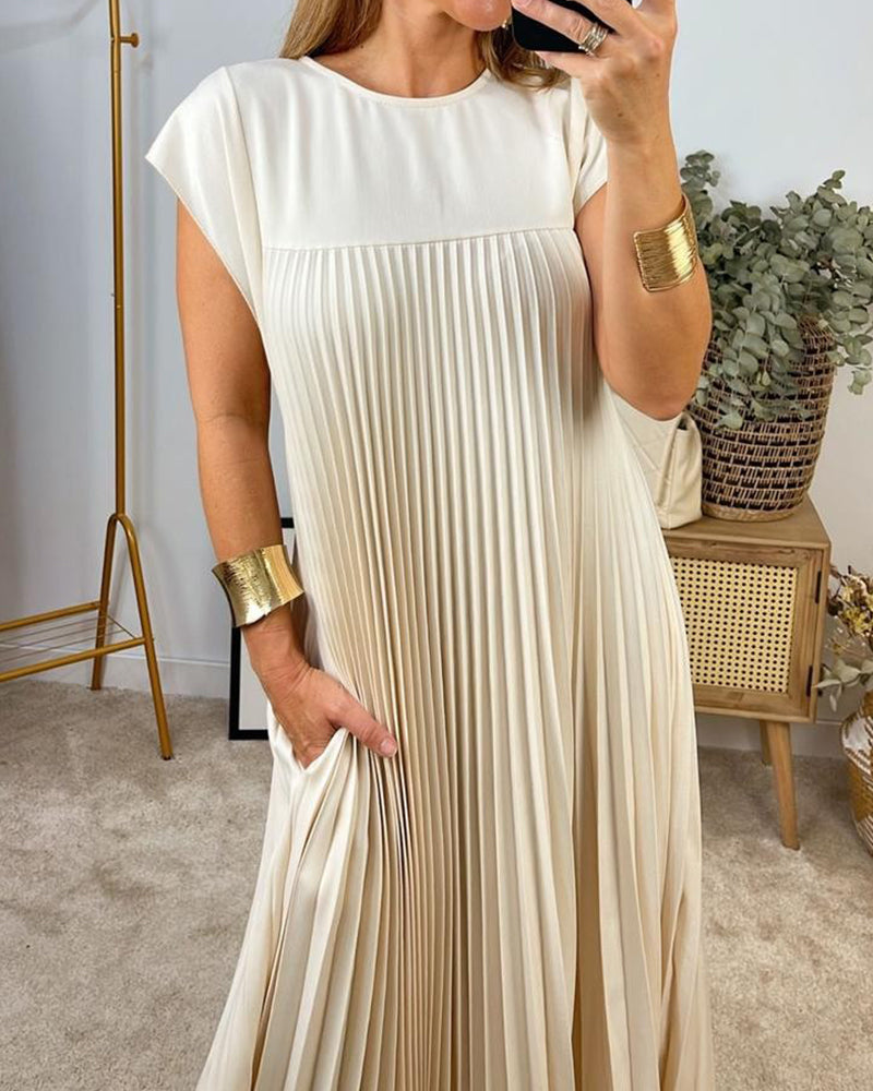 Amada | Sleeveless dress with pleats