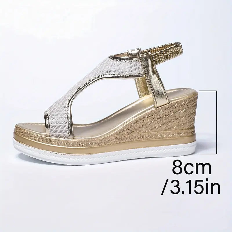Inez™ – Eleganta Ortopediska Slip-in-sandaler för Kvinnor med Kilklack
