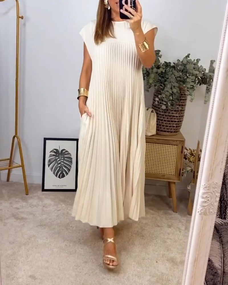 Amada | Sleeveless dress with pleats