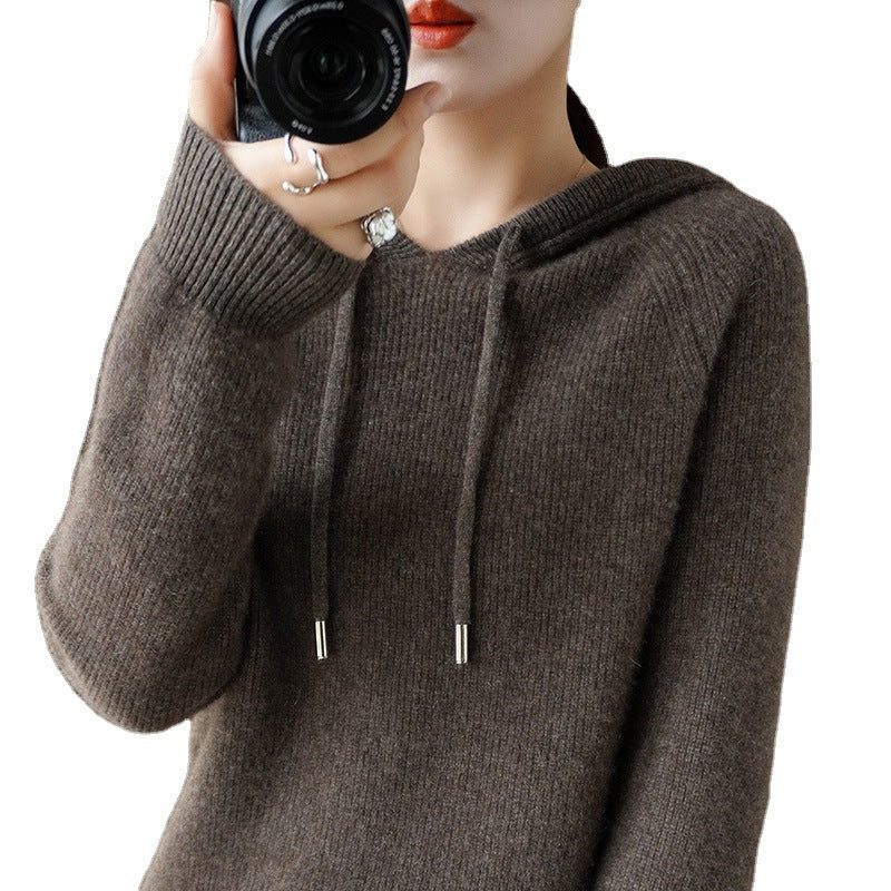 Jamila™ - Bekväm Cashmere Tröja Med Huva