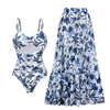 Rae - Floral Print Two Piece Swimsuit Set
