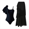 Jodi - Ruffle Flower One Piece Swimsuit Set