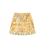 Pepper - Sling Chest Support Golden Majolica Print One Piece Swimsuit Set