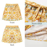 Pepper - Sling Chest Support Golden Majolica Print One Piece Swimsuit Set