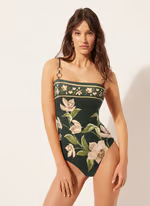 Shelby - Flower Printed One Piece Swimsuit Set
