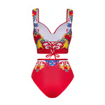 Vaya - Sling Pattern Print Bikini Swimsuit Set