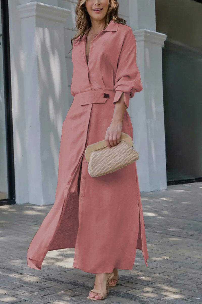 Jeanne™ – Elegant V-ringad Maxiklänning