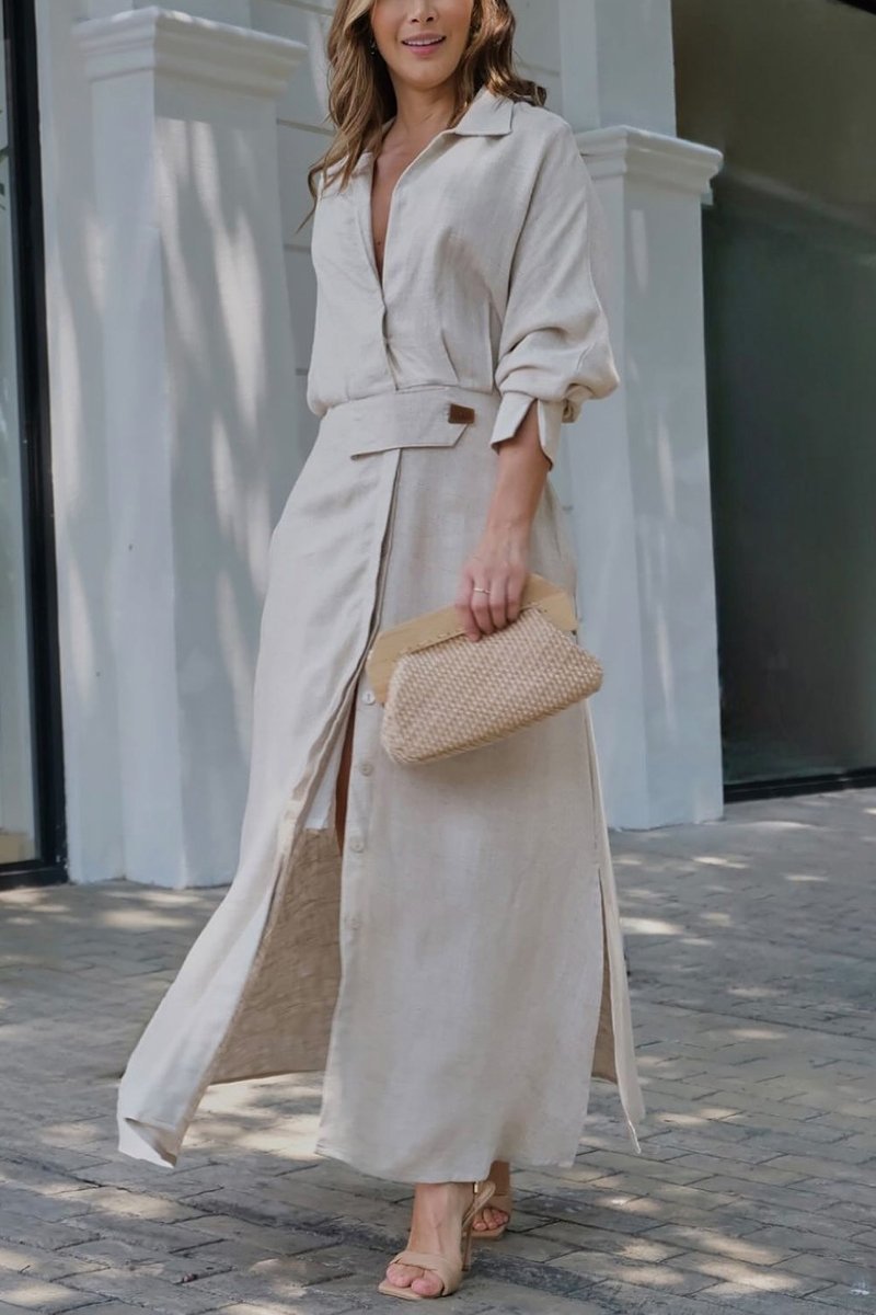 Jeanne™ – Elegant V-ringad Maxiklänning