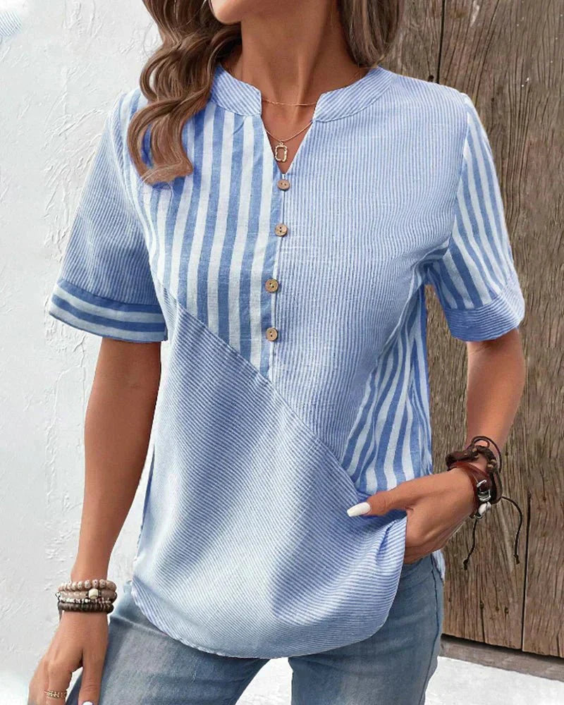 Lilly | Soft Striped Women's Blouse