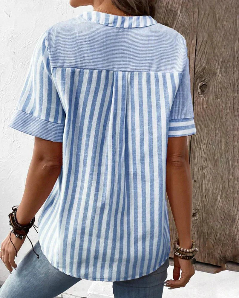 Lilly | Soft Striped Women's Blouse