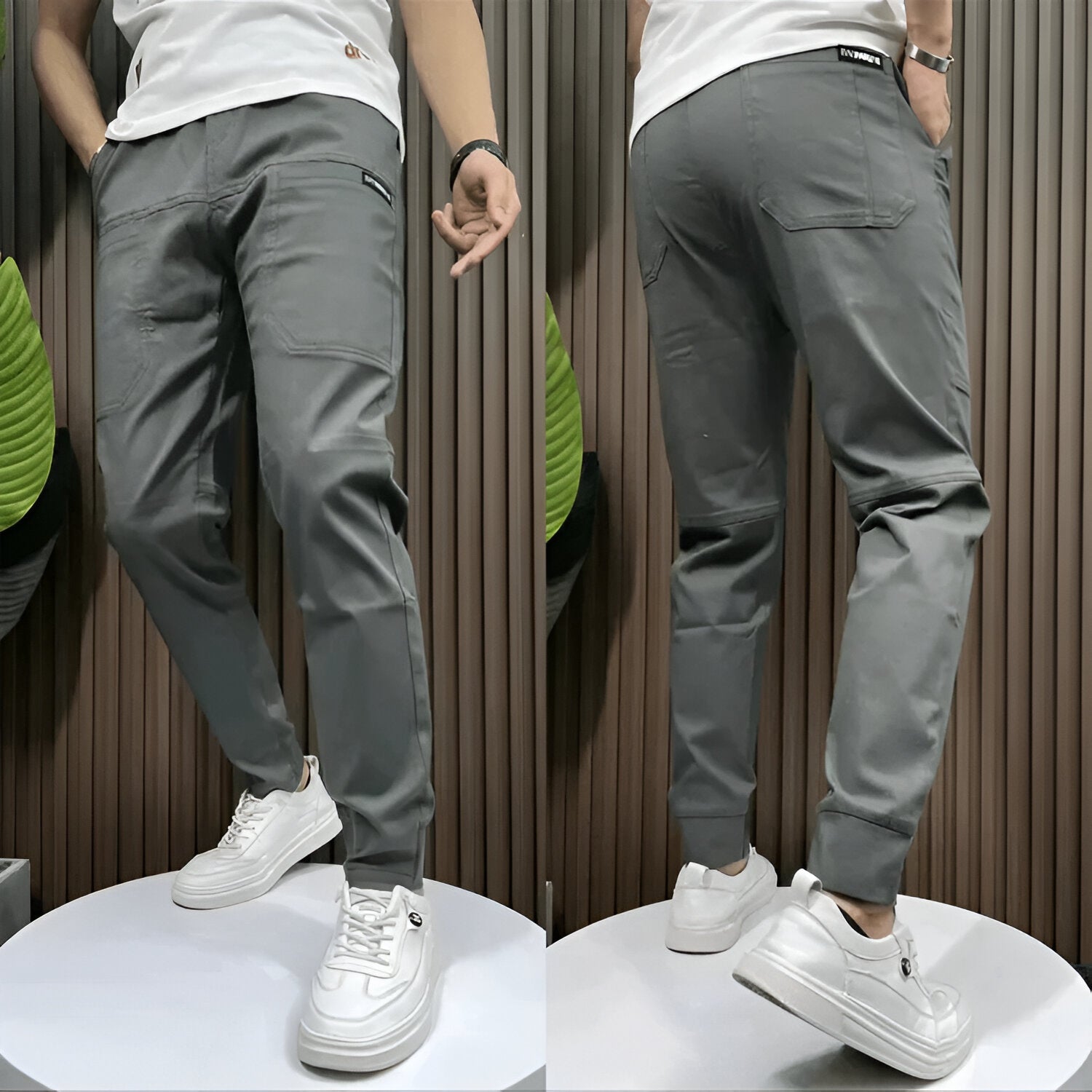 Tommaso™ - Pantalón-cargo elástico premium