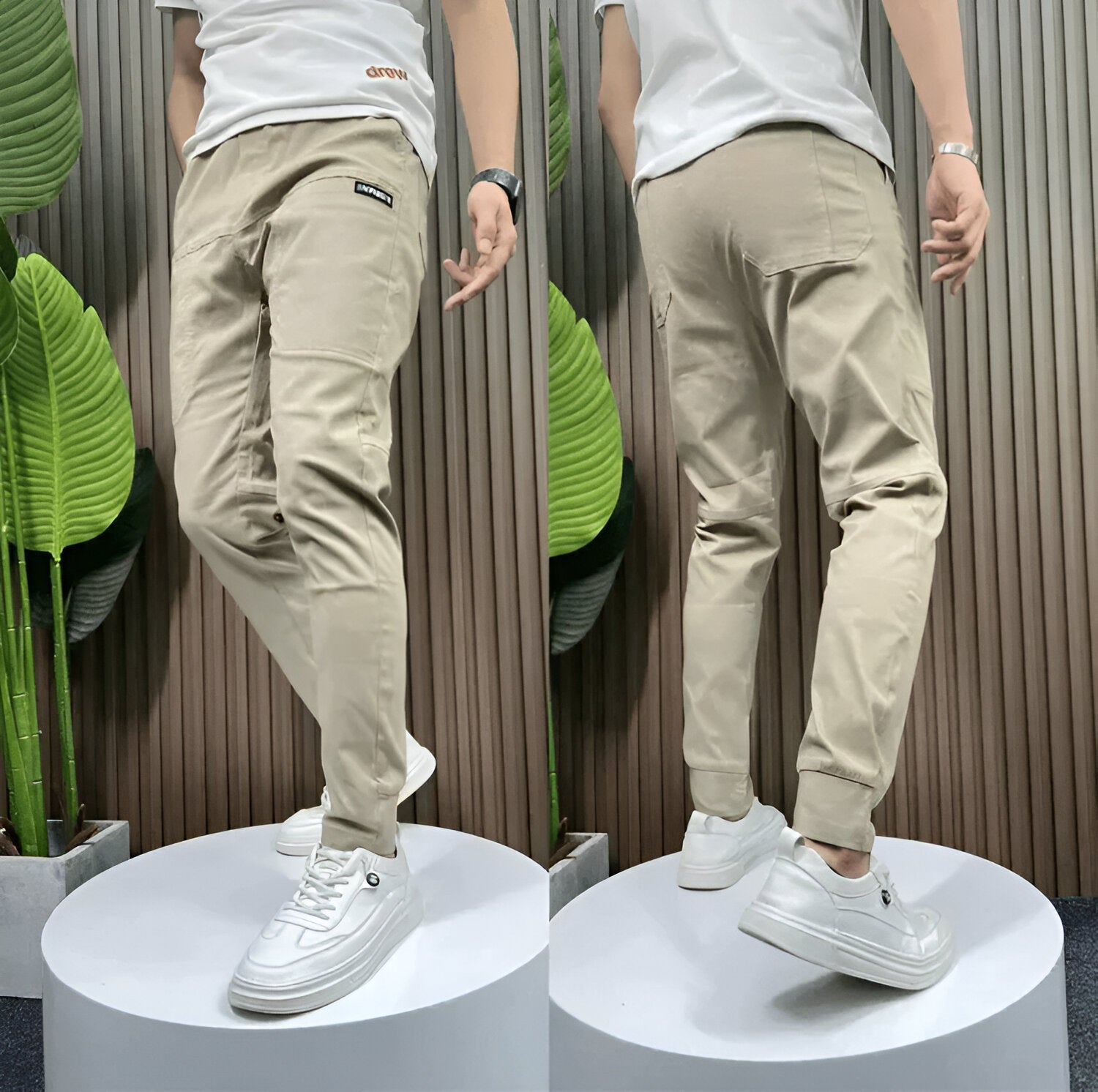 Tommaso™ - Pantalón-cargo elástico premium