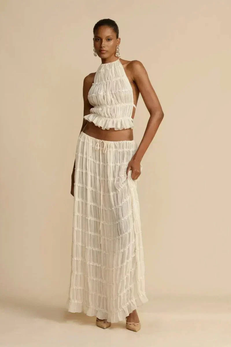 Frida - Pleated backless set