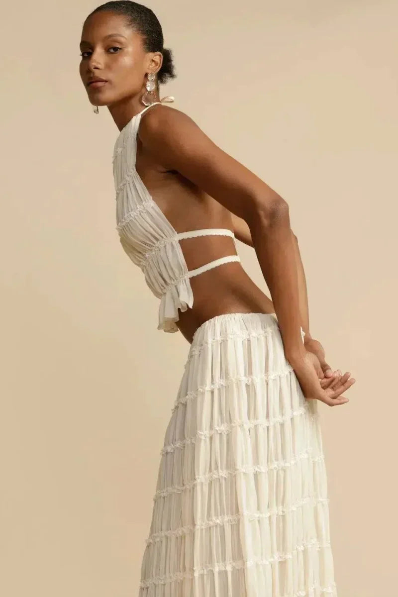 Frida - Pleated backless set