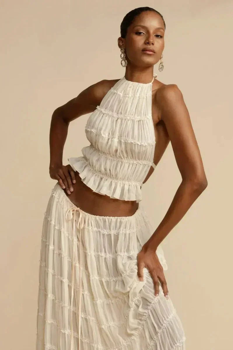 Frida - Pleated backless set