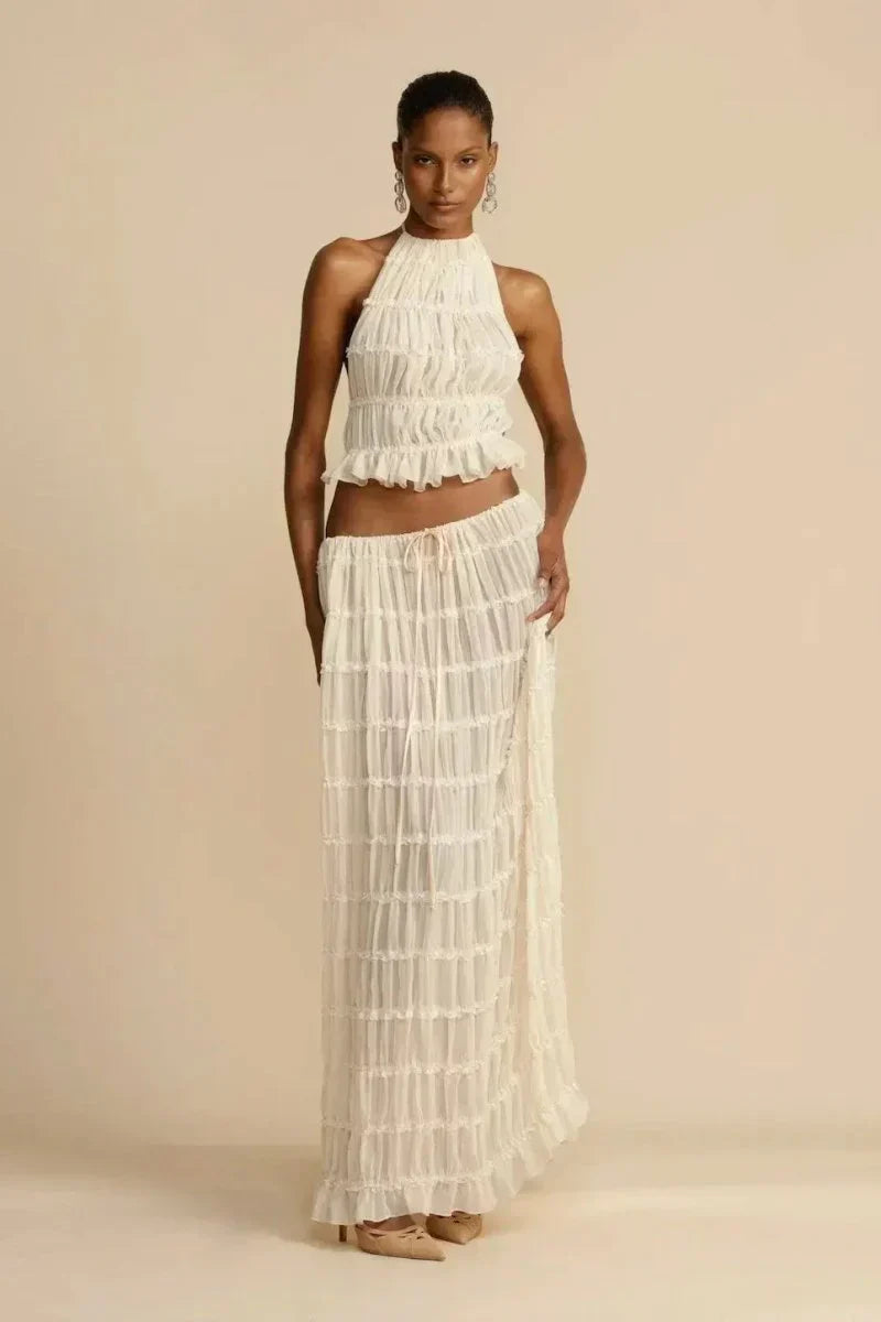 Frida - Pleated backless set