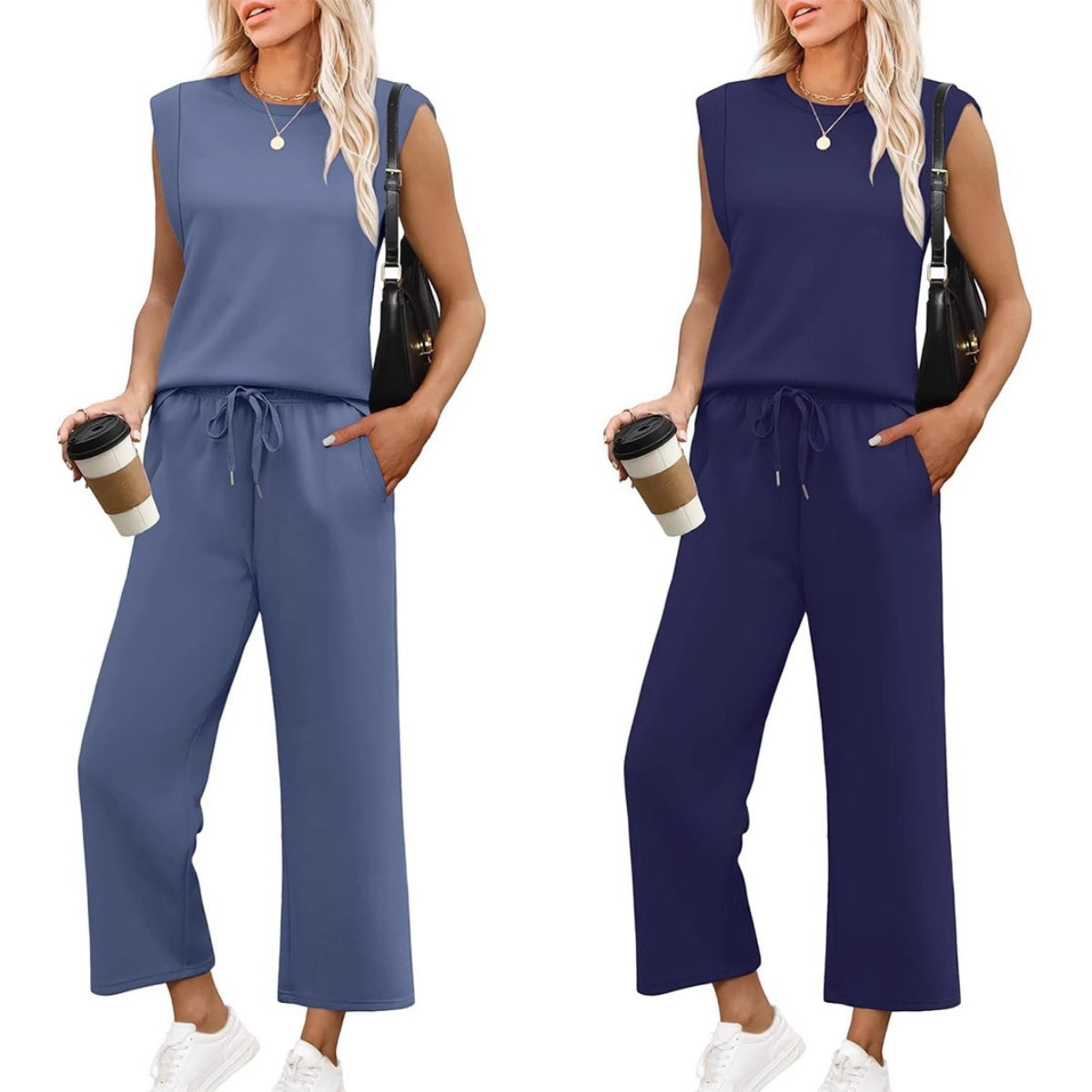 Evangeline™ - Feminint Tvådelat Set – Mjukt, Elegant och Stilrent