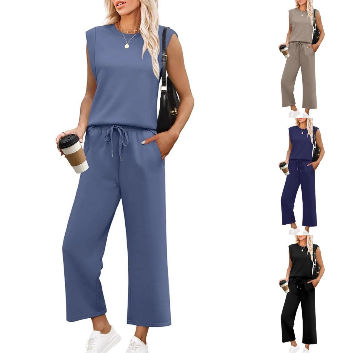 Evangeline™ - Feminint Tvådelat Set – Mjukt, Elegant och Stilrent