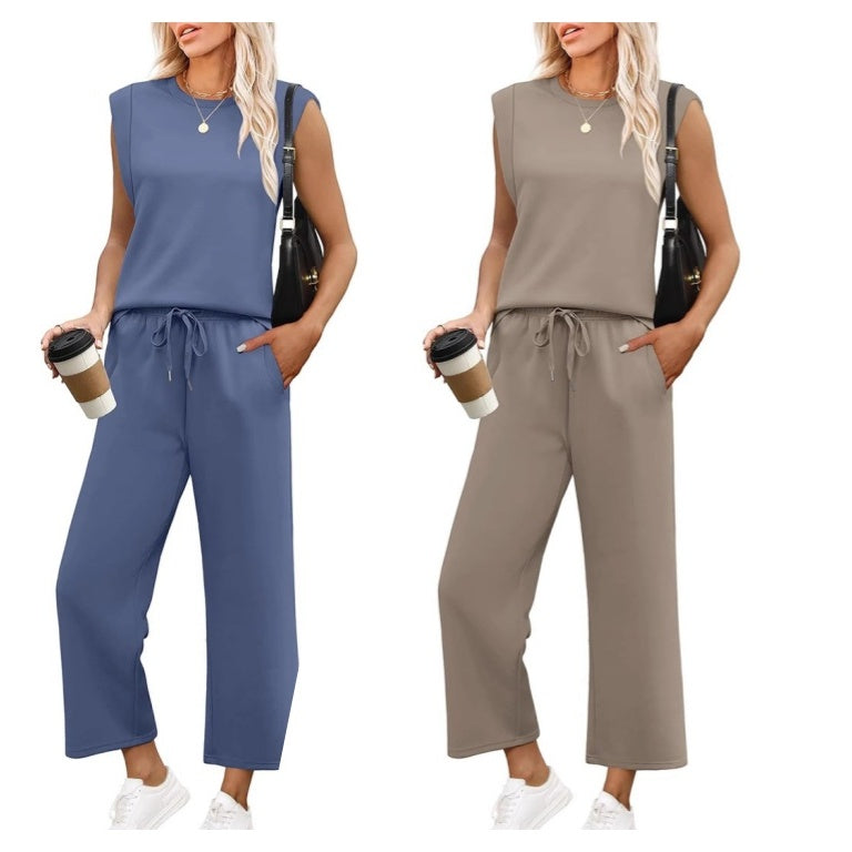 Evangeline™ - Feminint Tvådelat Set – Mjukt, Elegant och Stilrent