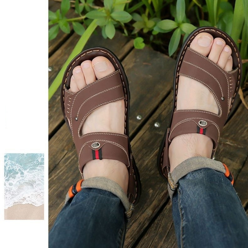 Petar™ - Andningsbara Sommarsandaler för Män med Justerbar Rem