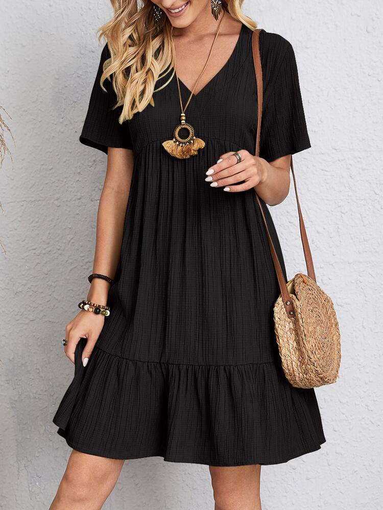 Danielle™ – Elegant Sommarklänning med Magen Täckande Design